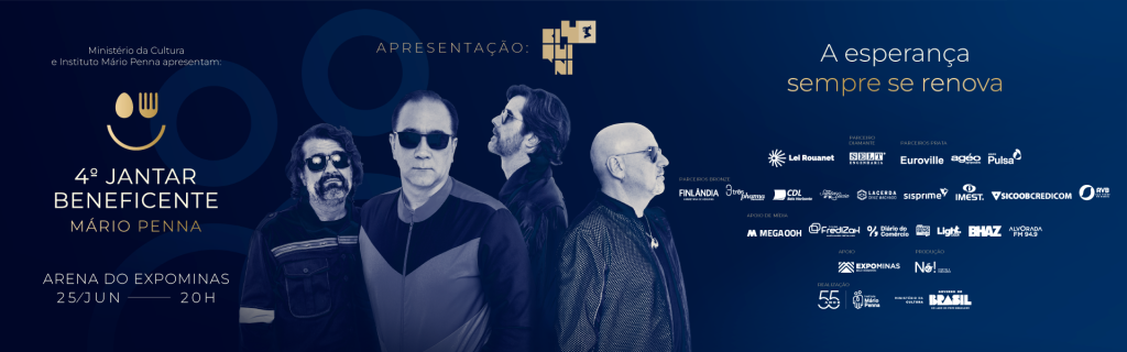 Mário Penna celebra 55 anos e promove 4º Jantar Beneficente com a banda Biquíni, na Arena Expominas
