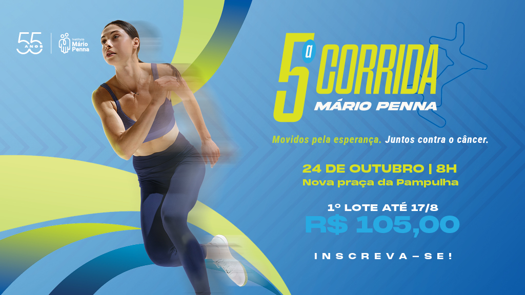 5ª Corrida Mário Penna reúne 3 mil atletas na Nova Praça da Pampulha em prol da prevenção ao câncer