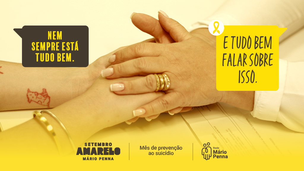 Setembro Amarelo: Mário Penna lança campanha de conscientização sobre saúde mental